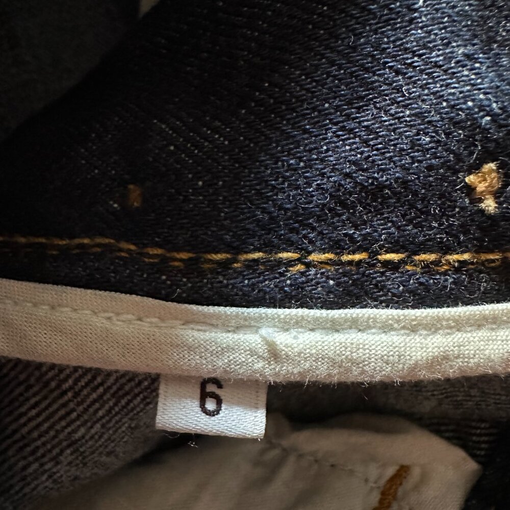 Jesse Kamm patchfront handy pants, dark blue denim ~ small size 6 (please read) - Picture 6 of 10